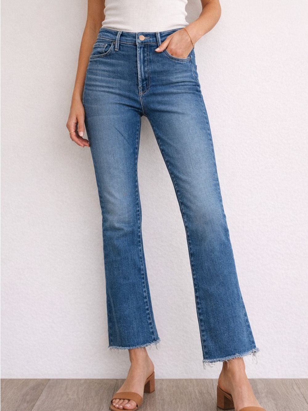 MOTHER The Hustler Ankle Fray Jeans – Size 25 - Picture 1 of 10